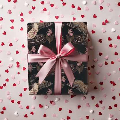 Loon, Lady Slippers and North Star Wrapping Paper