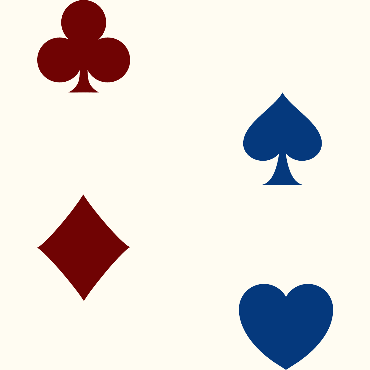 Royal Flush – Whimsical Card Suit Wrapping Paper