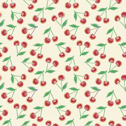 Cherry On Top – Whimsical Vintage Cherry Wrapping Paper