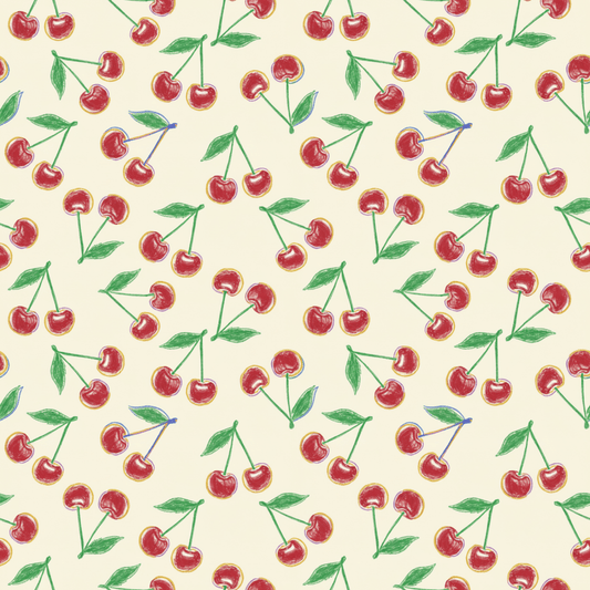Cherry On Top – Whimsical Vintage Cherry Wrapping Paper