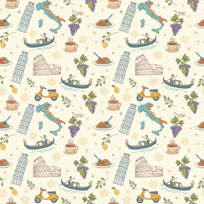 Ciao Bella – Italian Summer Daydream Wrapping Paper