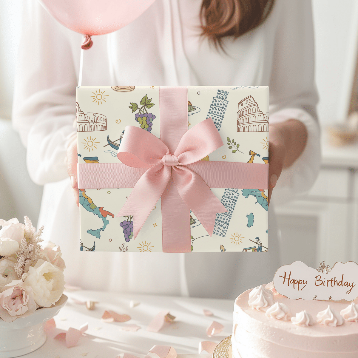 Ciao Bella – Italian Summer Daydream Wrapping Paper