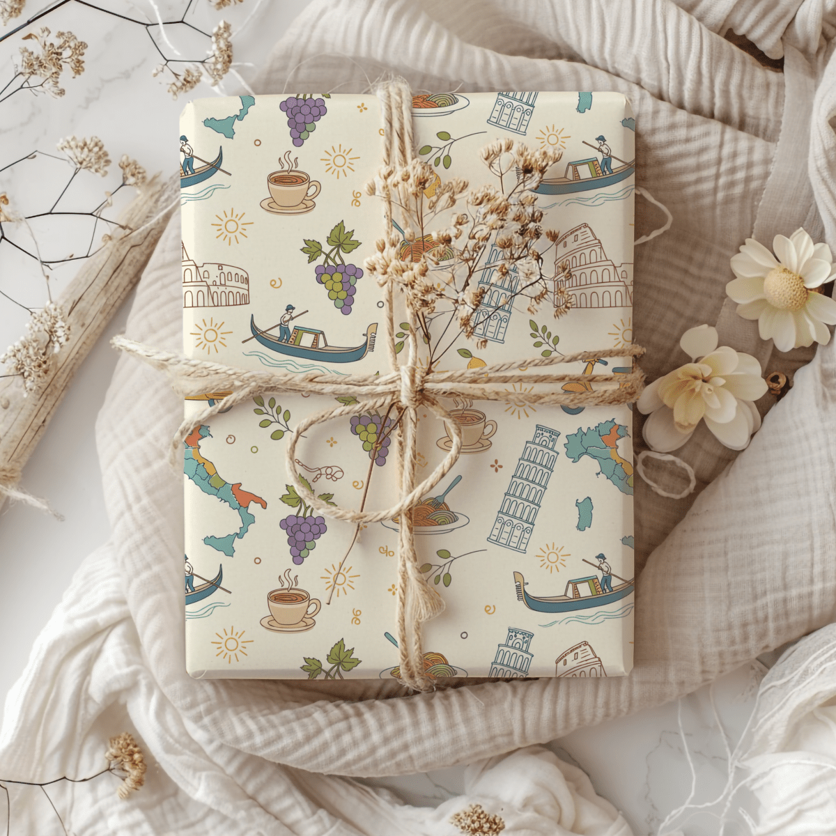 Ciao Bella – Italian Summer Daydream Wrapping Paper