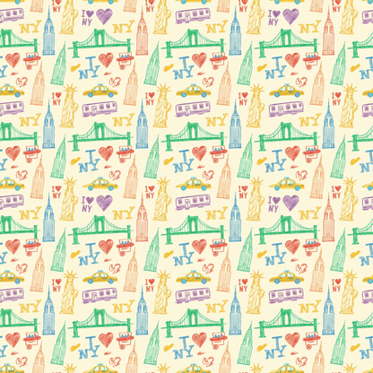 Big Apple Daydreams – NYC Sketchbook Wrapping Paper
