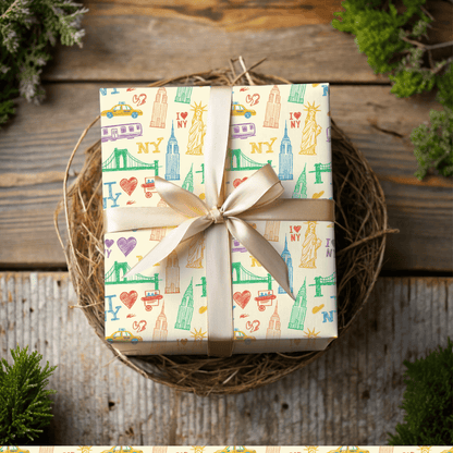 Big Apple Daydreams – NYC Sketchbook Wrapping Paper