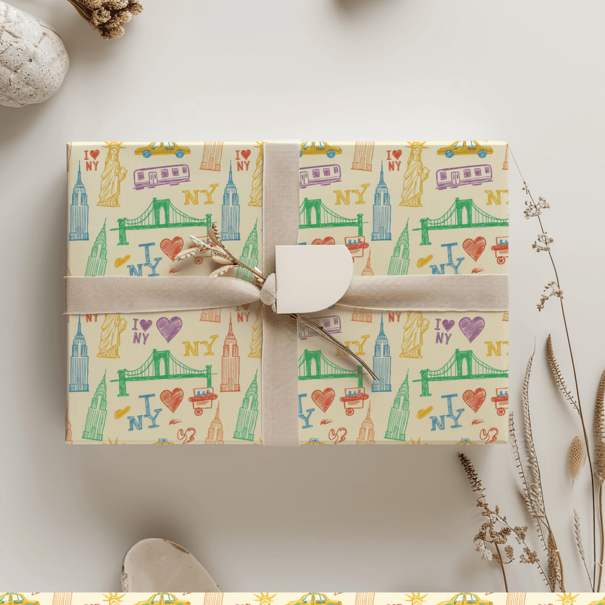 Big Apple Daydreams – NYC Sketchbook Wrapping Paper