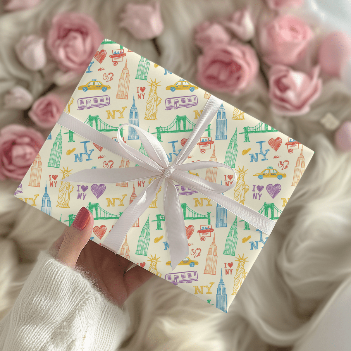 Big Apple Daydreams – NYC Sketchbook Wrapping Paper