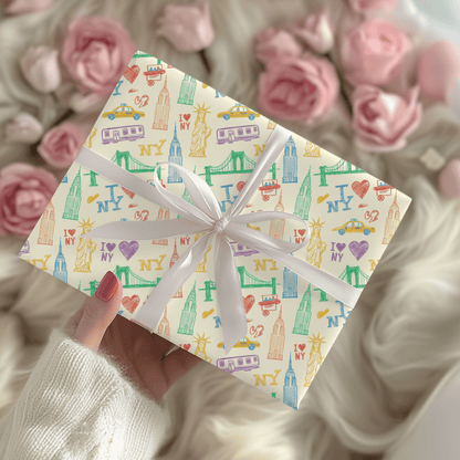Big Apple Daydreams – NYC Sketchbook Wrapping Paper