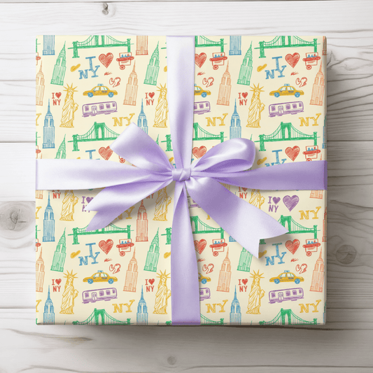 Big Apple Daydreams – NYC Sketchbook Wrapping Paper