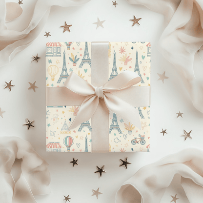 Paris, Pastels & Daydreams – Whimsical Paris Wrapping Paper