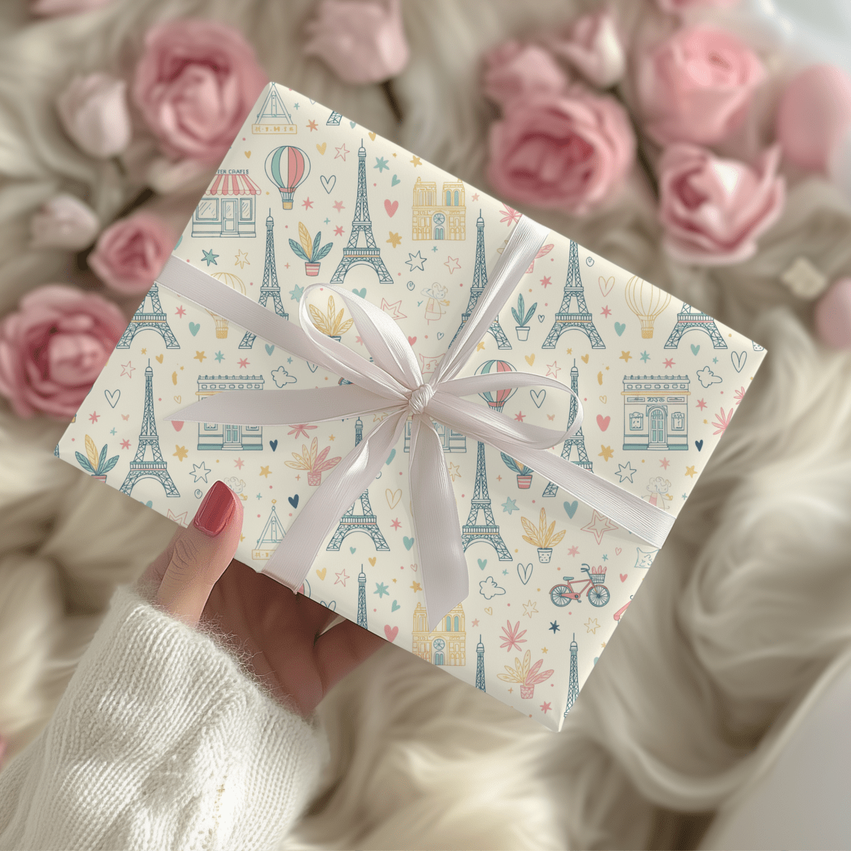 Paris, Pastels & Daydreams – Whimsical Paris Wrapping Paper