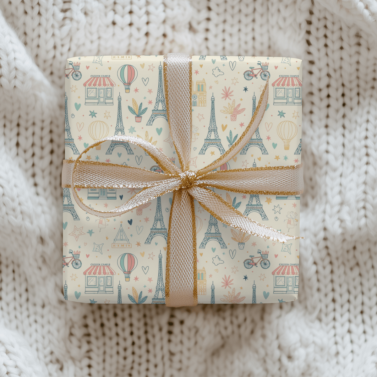 Paris, Pastels & Daydreams – Whimsical Paris Wrapping Paper