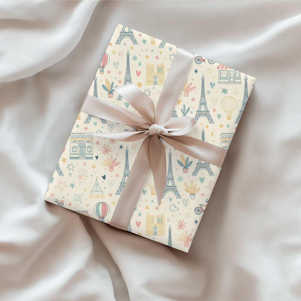 Paris, Pastels & Daydreams – Whimsical Paris Wrapping Paper