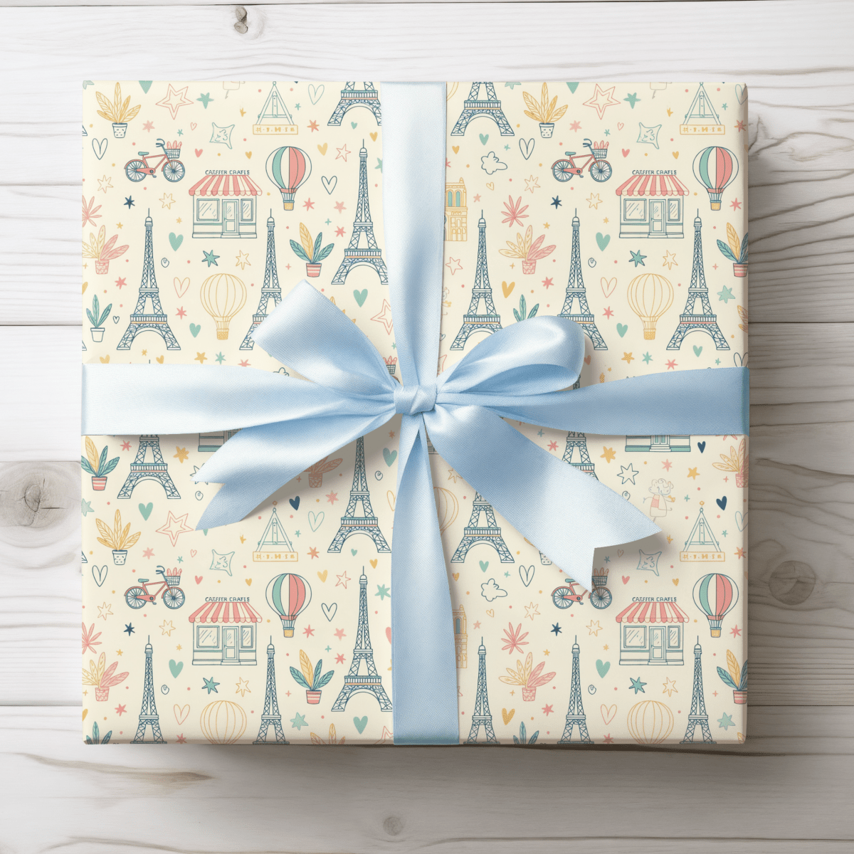 Paris, Pastels & Daydreams – Whimsical Paris Wrapping Paper