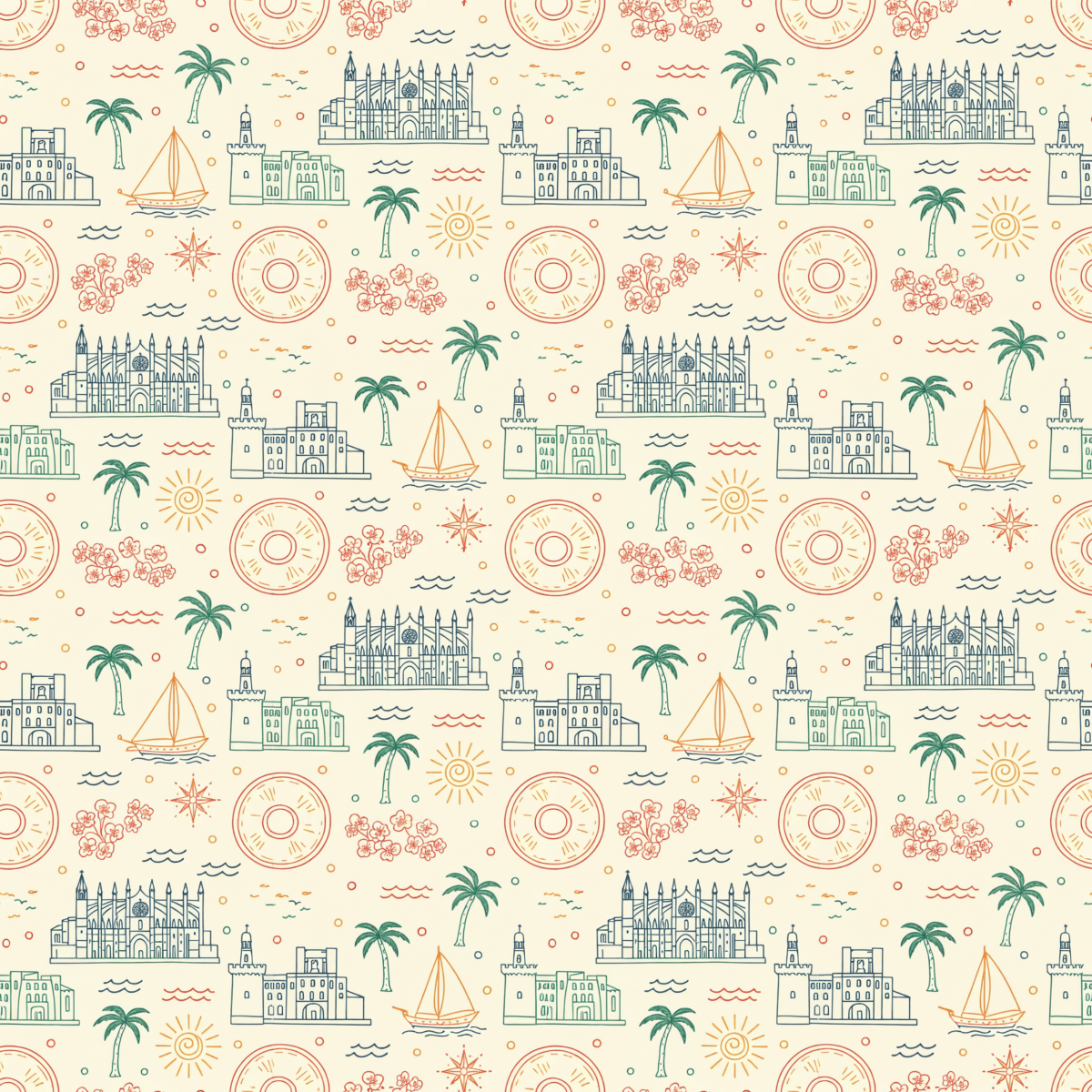 Mediterranean Mood – Coastal Escape Wrapping Paper
