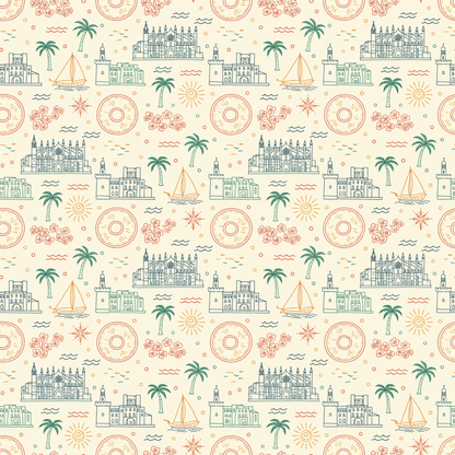 Mediterranean Mood – Coastal Escape Wrapping Paper
