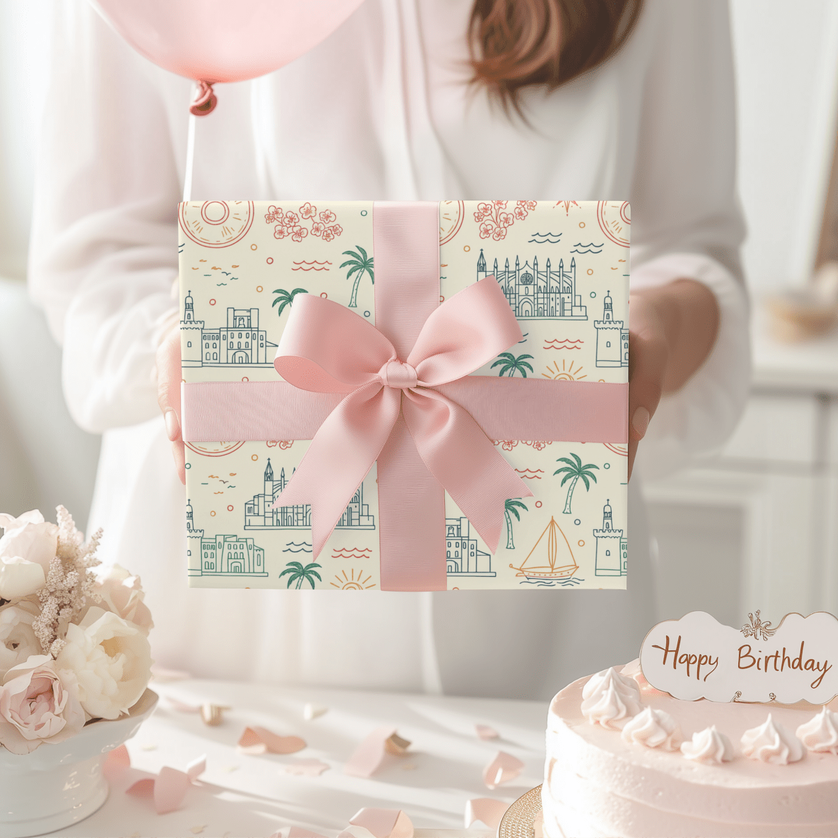 Mediterranean Mood – Coastal Escape Wrapping Paper