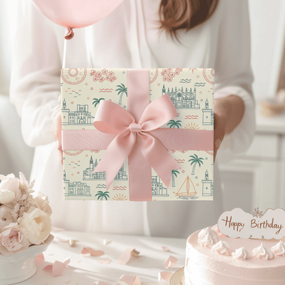Mediterranean Mood – Coastal Escape Wrapping Paper