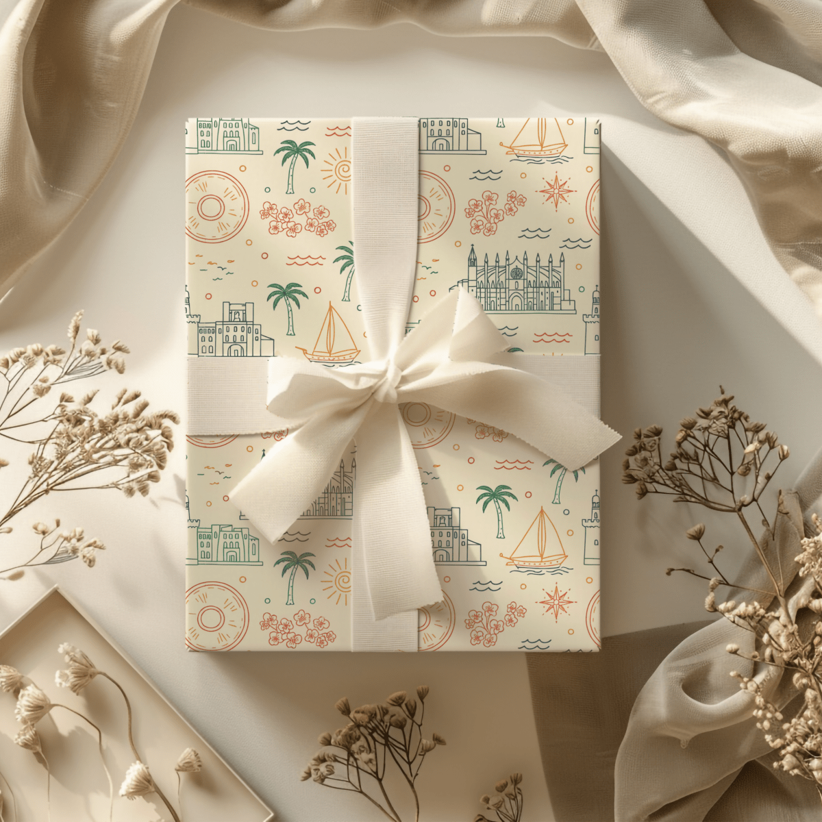 Mediterranean Mood – Coastal Escape Wrapping Paper