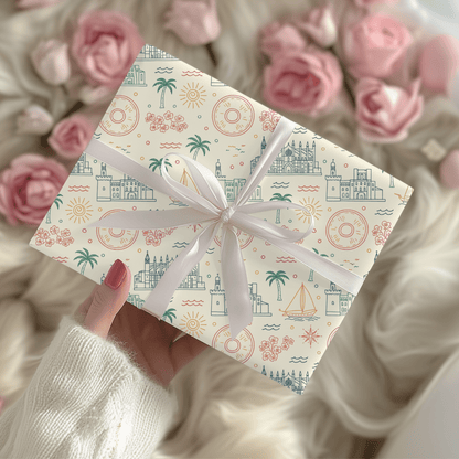 Mediterranean Mood – Coastal Escape Wrapping Paper