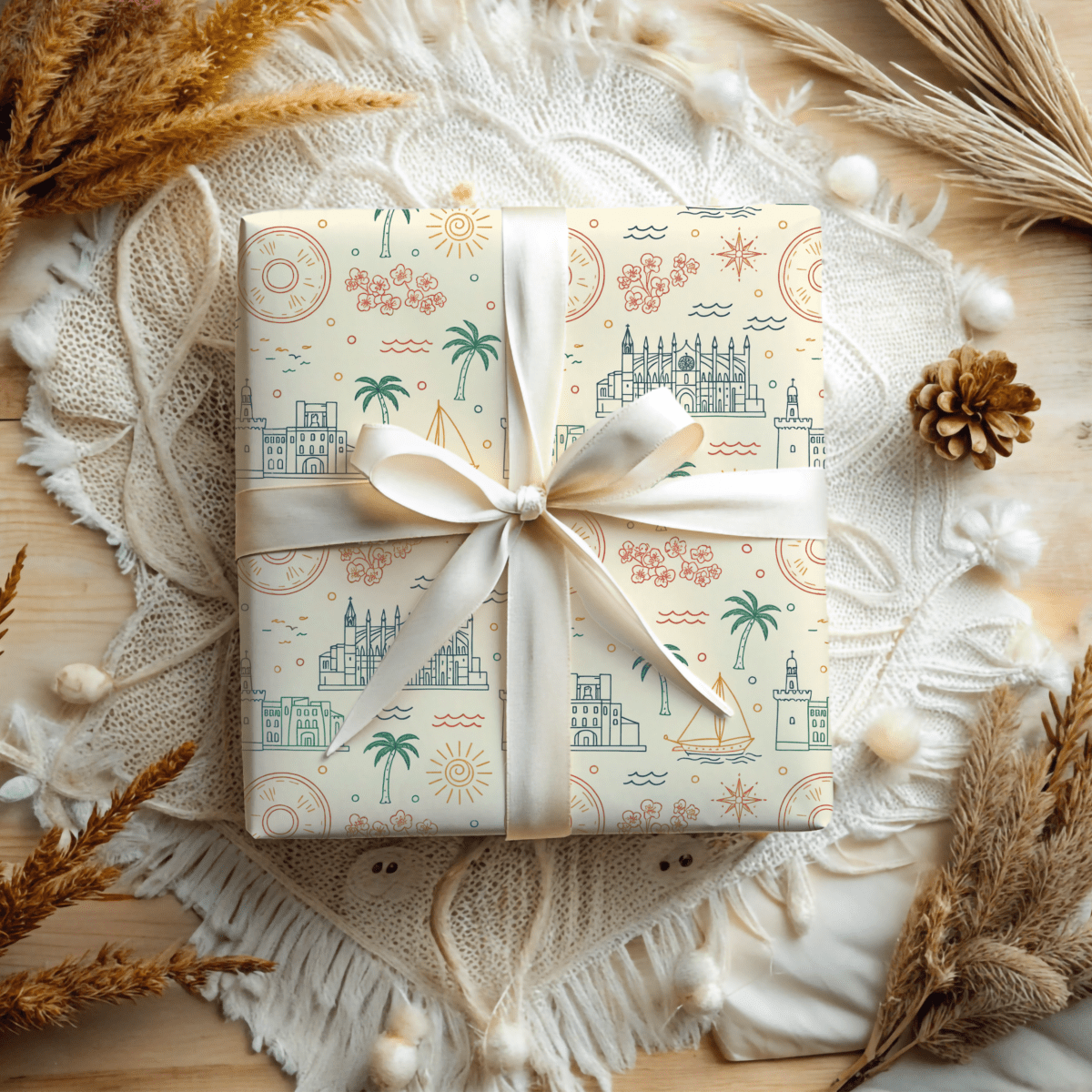 Mediterranean Mood – Coastal Escape Wrapping Paper