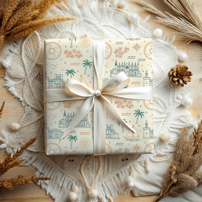 Mediterranean Mood – Coastal Escape Wrapping Paper