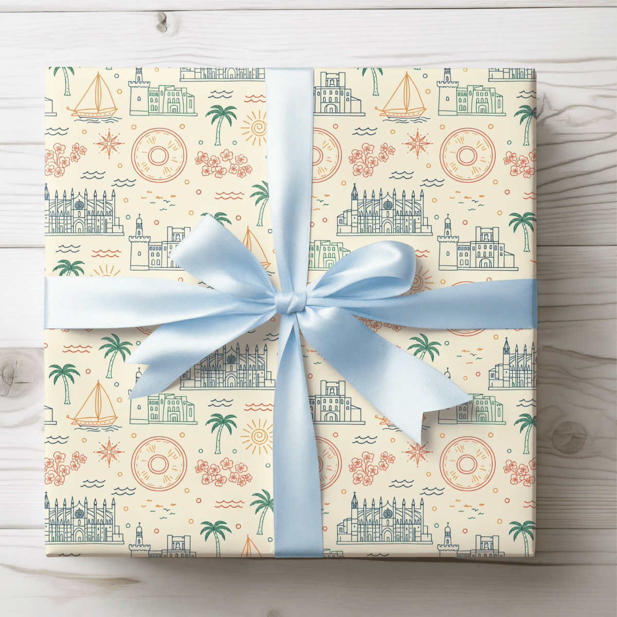 Mediterranean Mood – Coastal Escape Wrapping Paper