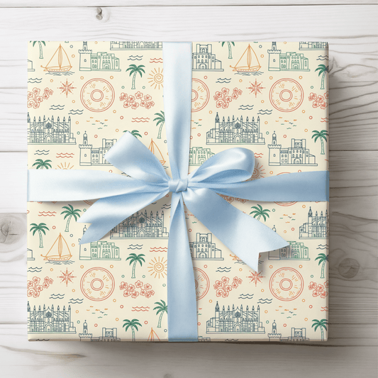 Mediterranean Mood – Coastal Escape Wrapping Paper