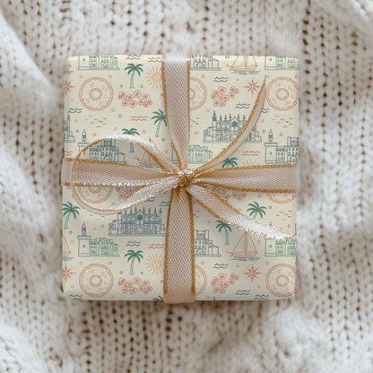 Mediterranean Mood – Coastal Escape Wrapping Paper