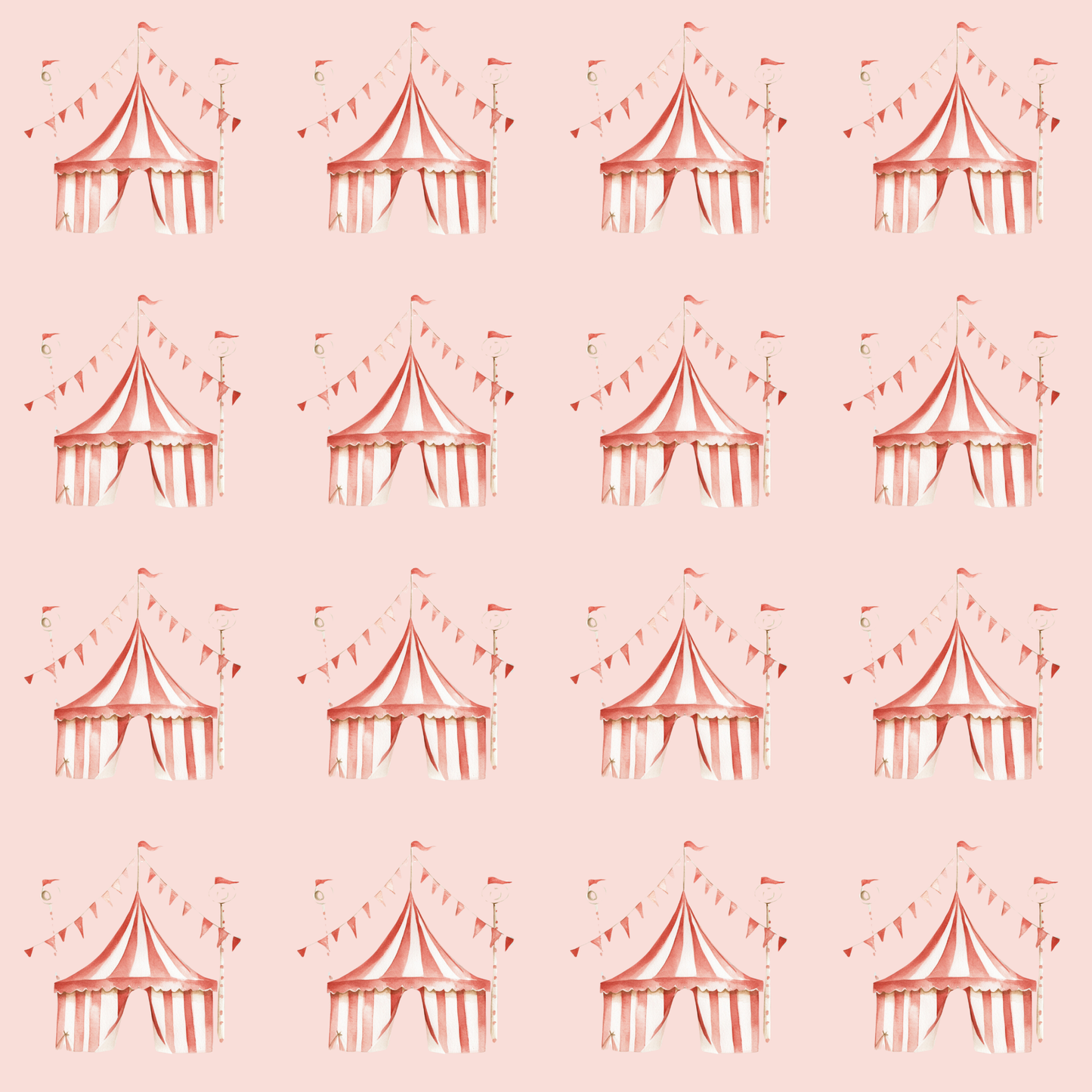 Big Top Daydreams | Whimsical Circus Tent Wrapping Paper