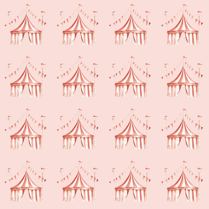 Big Top Daydreams | Whimsical Circus Tent Wrapping Paper