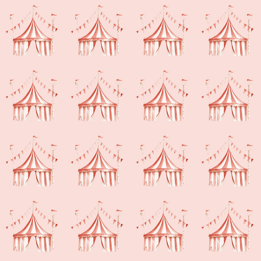 Big Top Daydreams | Whimsical Circus Tent Wrapping Paper
