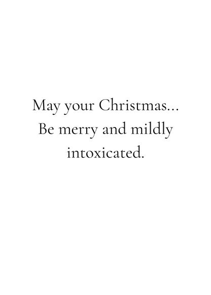 Funny Christmas (Alcohol Related) Greeting Card Pack | Set of 5 Holiday Cards | Cute & Cheeky Christmas Cards