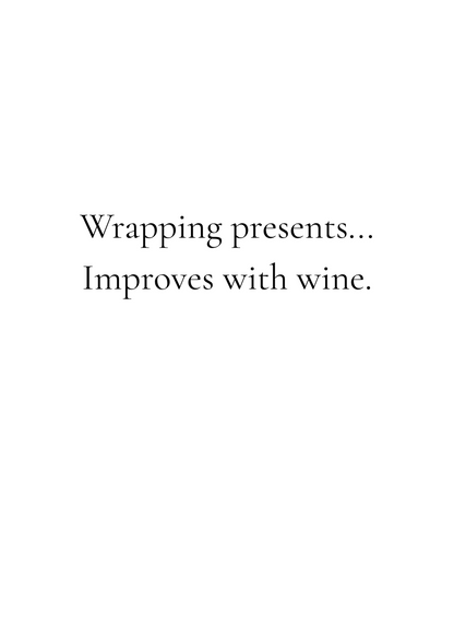 Funny Christmas (Wine Related - Set 1) Greeting Card Pack | Set of 5 Holiday Cards | Cute & Cheeky Christmas Cards