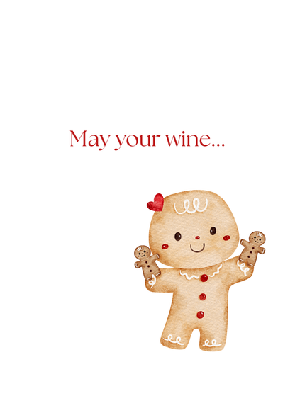 Funny Christmas (Wine Related - Set 2) Greeting Card Pack | Set of 5 Holiday Cards | Cute & Cheeky Christmas Cards
