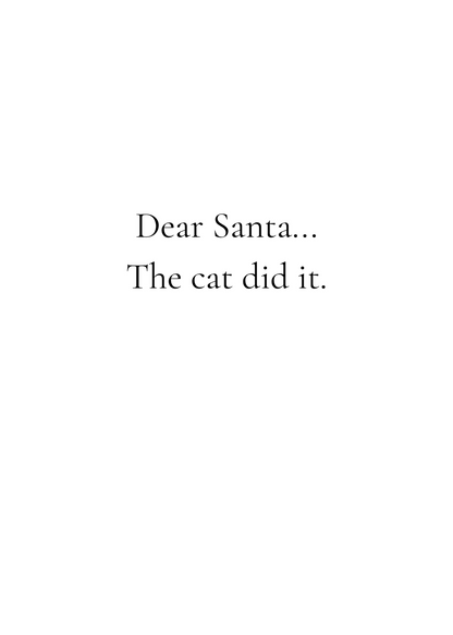 Funny Christmas (Cats - Set 1) Greeting Card Pack | Set of 5 Holiday Cards | Cute & Cheeky Christmas Cards