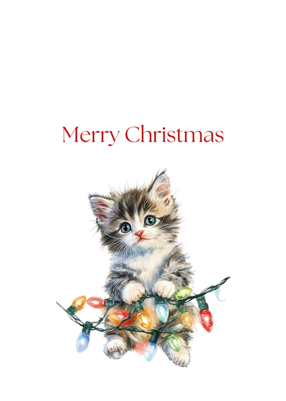Funny Christmas (Cats - Set 1) Greeting Card Pack | Set of 5 Holiday Cards | Cute & Cheeky Christmas Cards