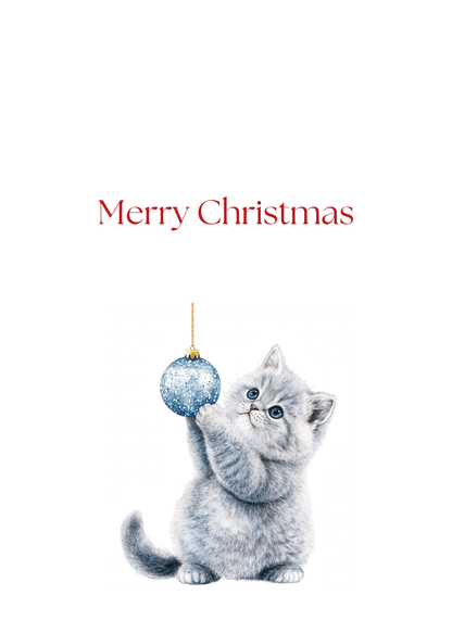 Funny Christmas (Cats - Set 1) Greeting Card Pack | Set of 5 Holiday Cards | Cute & Cheeky Christmas Cards