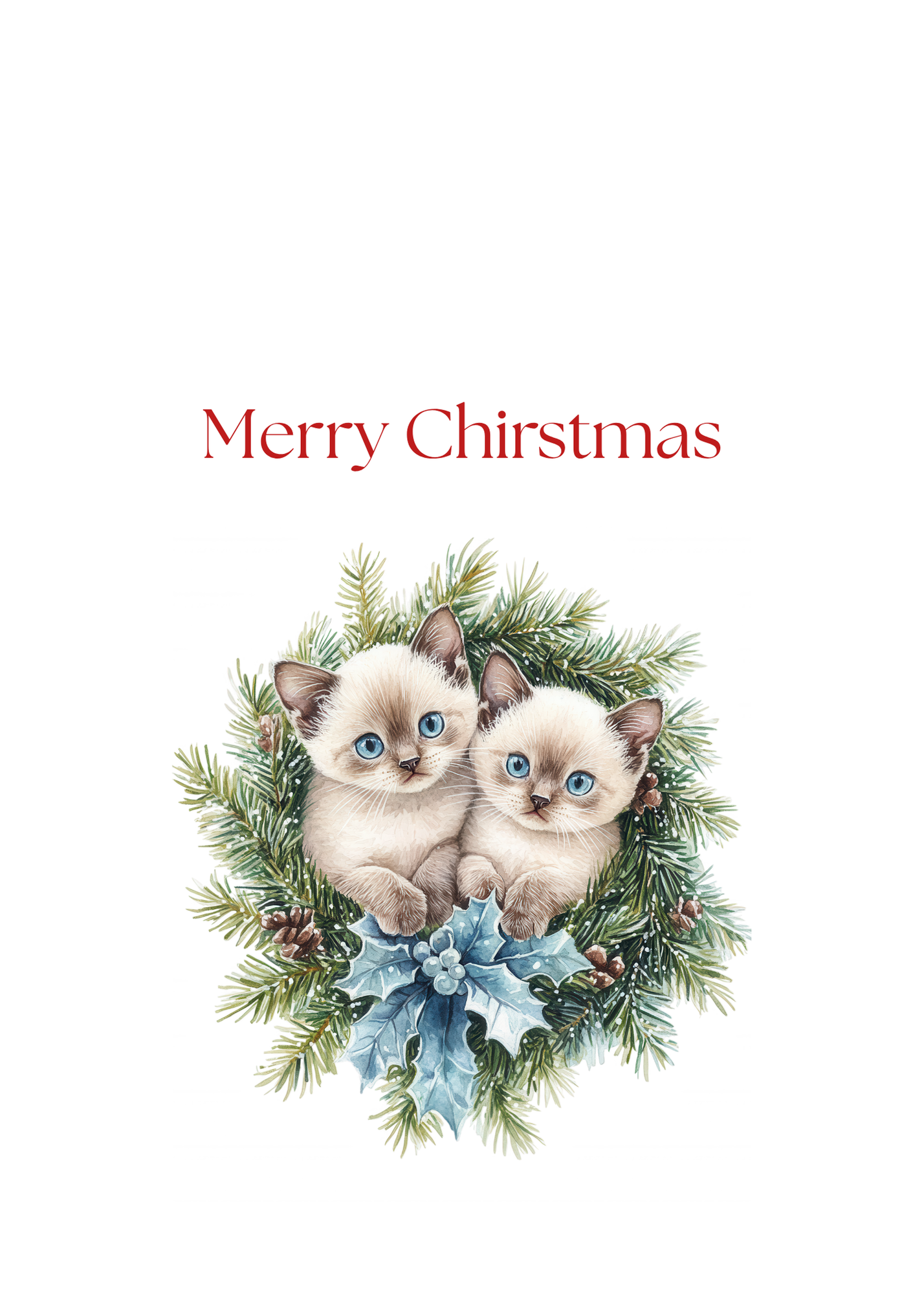Funny Christmas (Cats - Set 1) Greeting Card Pack | Set of 5 Holiday Cards | Cute & Cheeky Christmas Cards