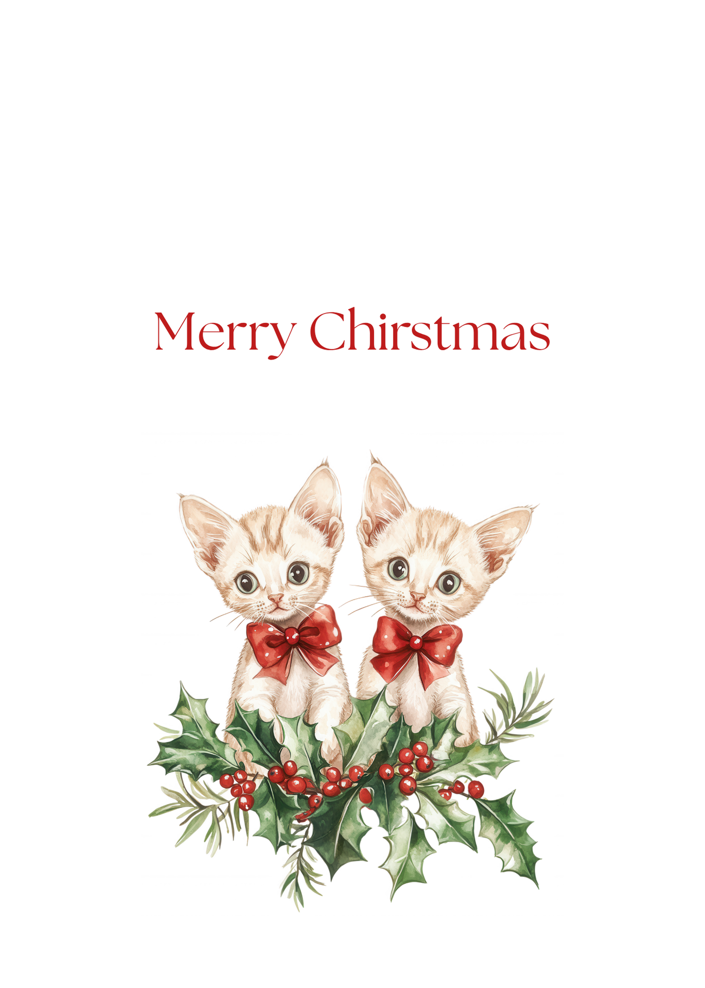Funny Christmas (Cats - Set 2) Greeting Card Pack | Set of 5 Holiday Cards | Cute & Cheeky Christmas Cards