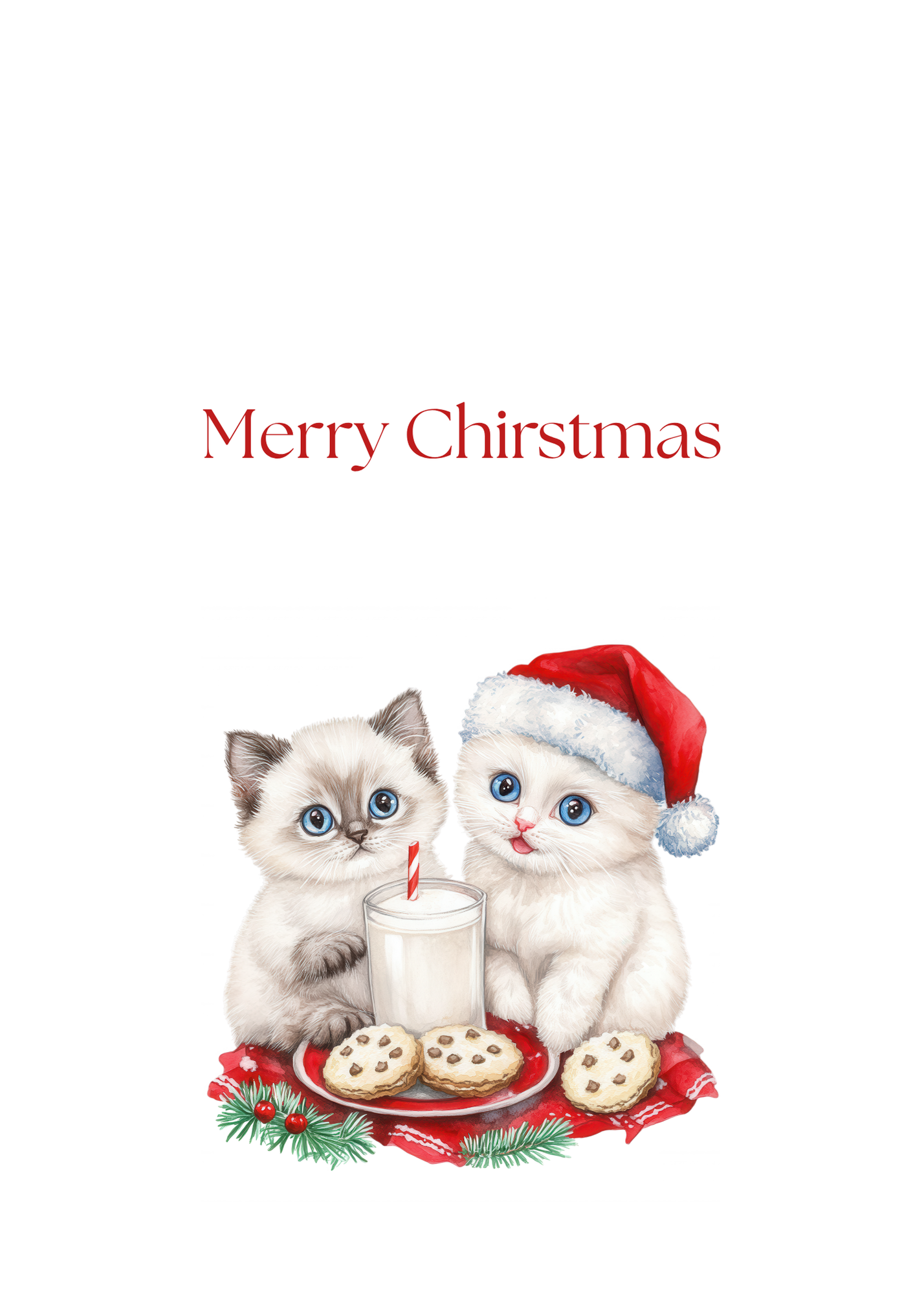 Funny Christmas (Cats - Set 2) Greeting Card Pack | Set of 5 Holiday Cards | Cute & Cheeky Christmas Cards