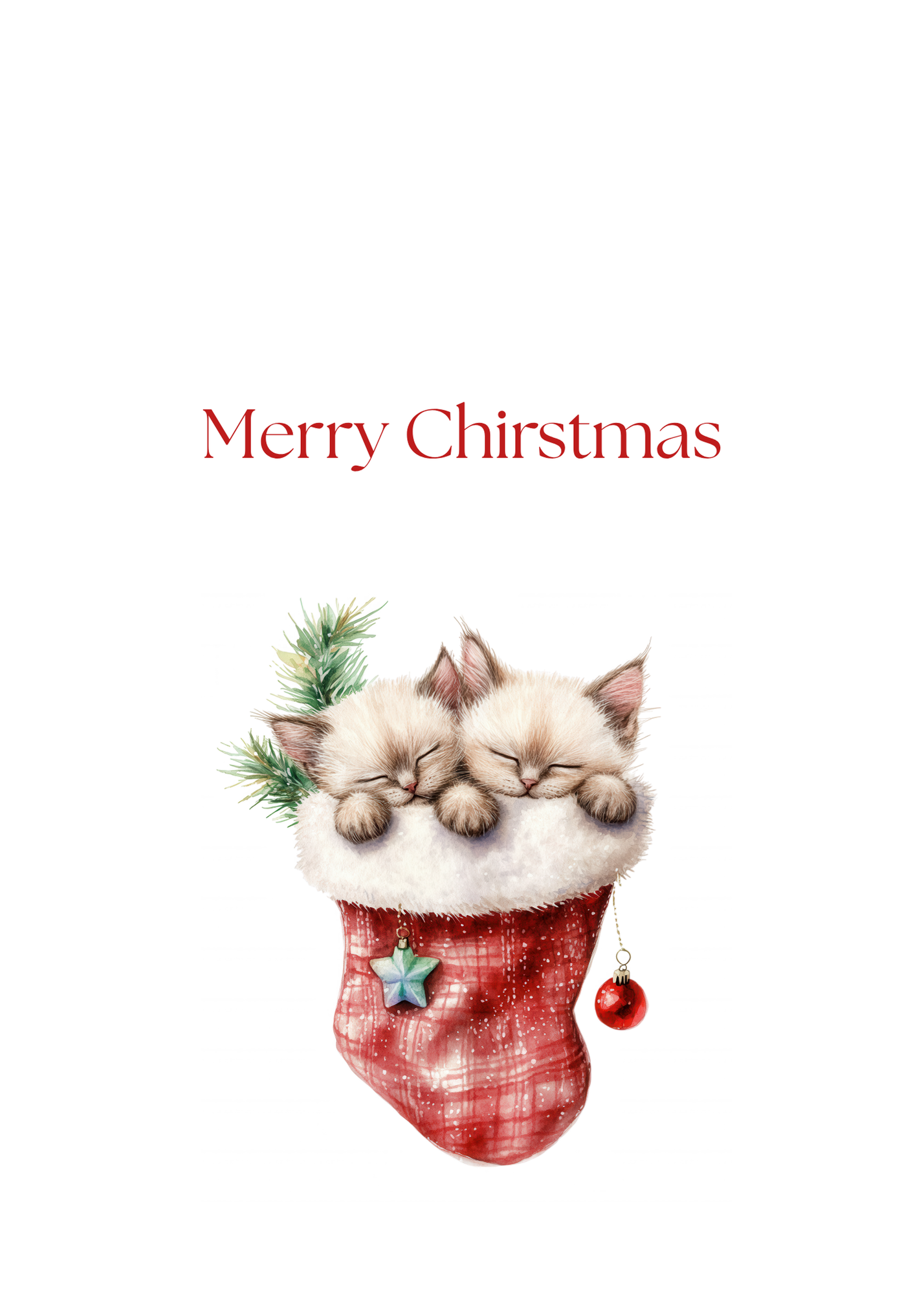 Funny Christmas (Cats - Set 3) Greeting Card Pack | Set of 5 Holiday Cards | Cute & Cheeky Christmas Cards