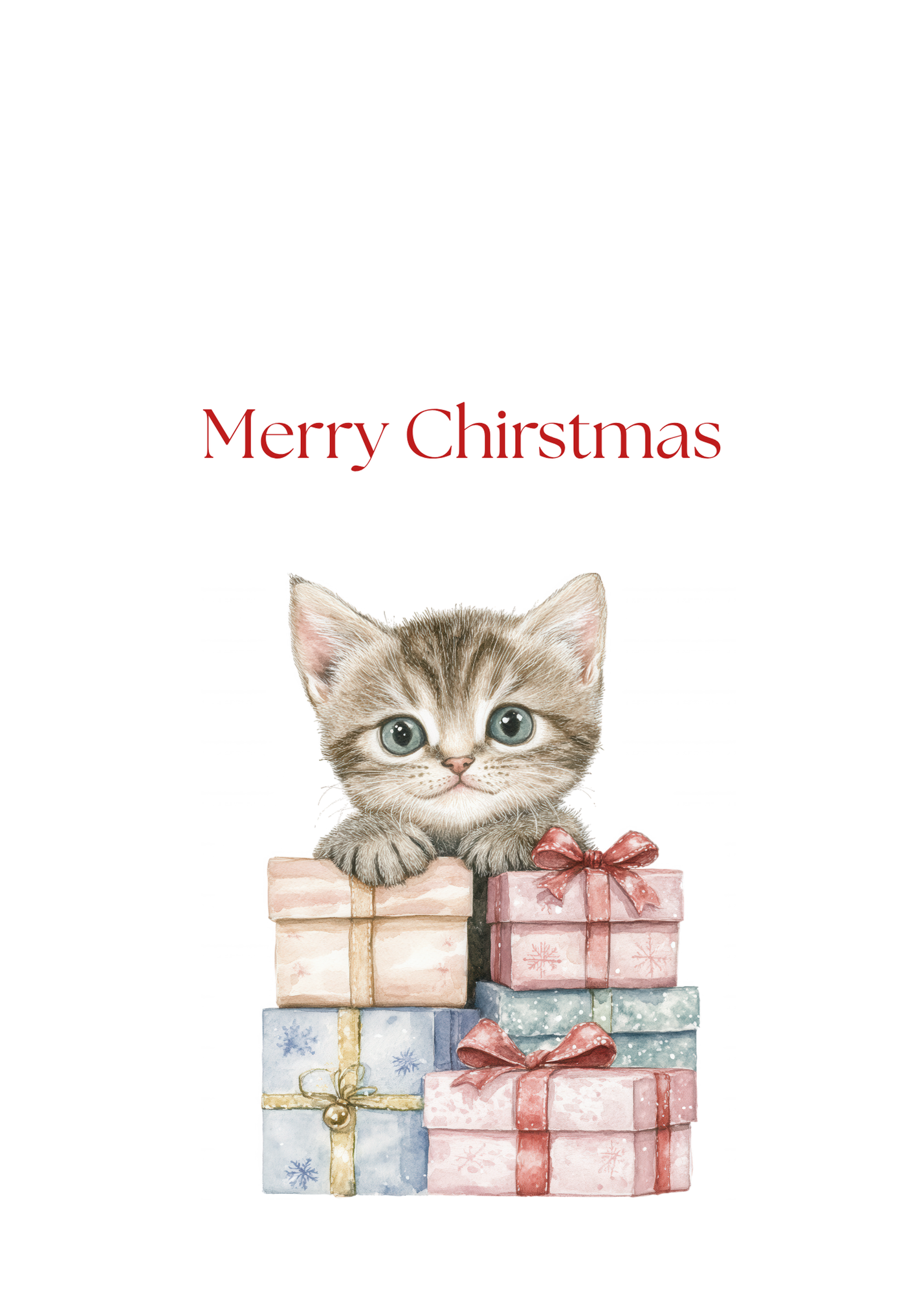 Funny Christmas (Cats - Set 3) Greeting Card Pack | Set of 5 Holiday Cards | Cute & Cheeky Christmas Cards