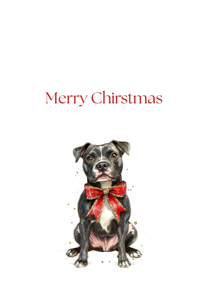 Funny Christmas (Dogs - Set 2) Greeting Card Pack | Set of 5 Holiday Cards | Cute & Cheeky Christmas Cards