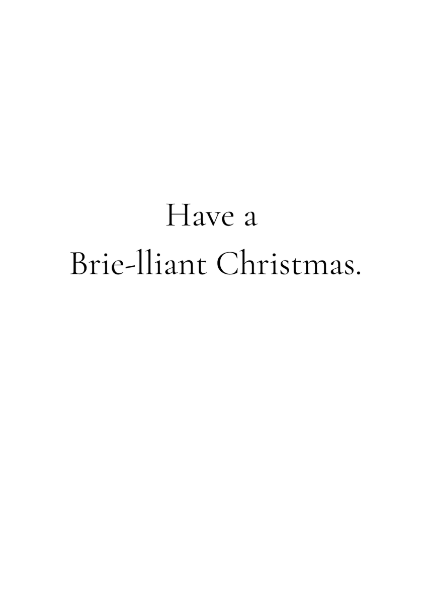 Funny Christmas (Food - Set 1) Greeting Card Pack | Set of 5 Holiday Cards | Cute & Cheeky Christmas Cards