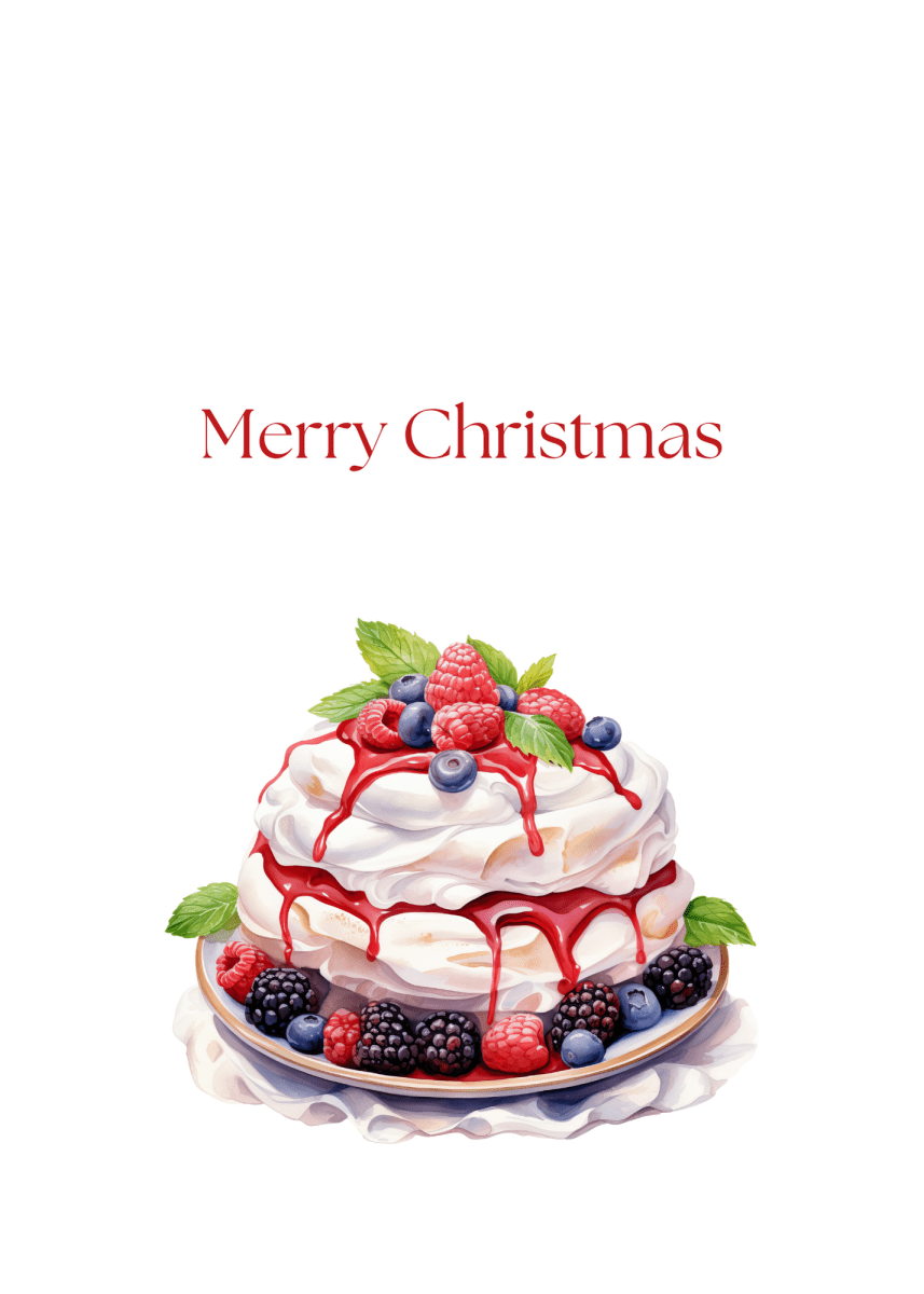 Funny Christmas (Food - Set 1) Greeting Card Pack | Set of 5 Holiday Cards | Cute & Cheeky Christmas Cards