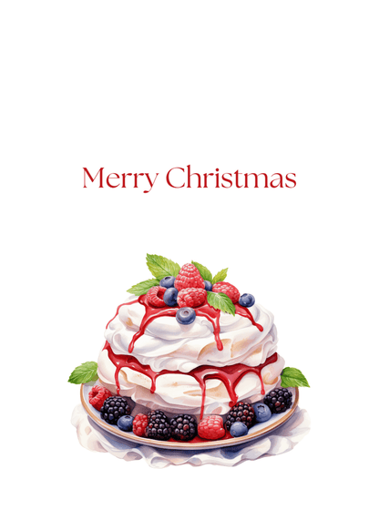 Funny Christmas (Food - Set 1) Greeting Card Pack | Set of 5 Holiday Cards | Cute & Cheeky Christmas Cards