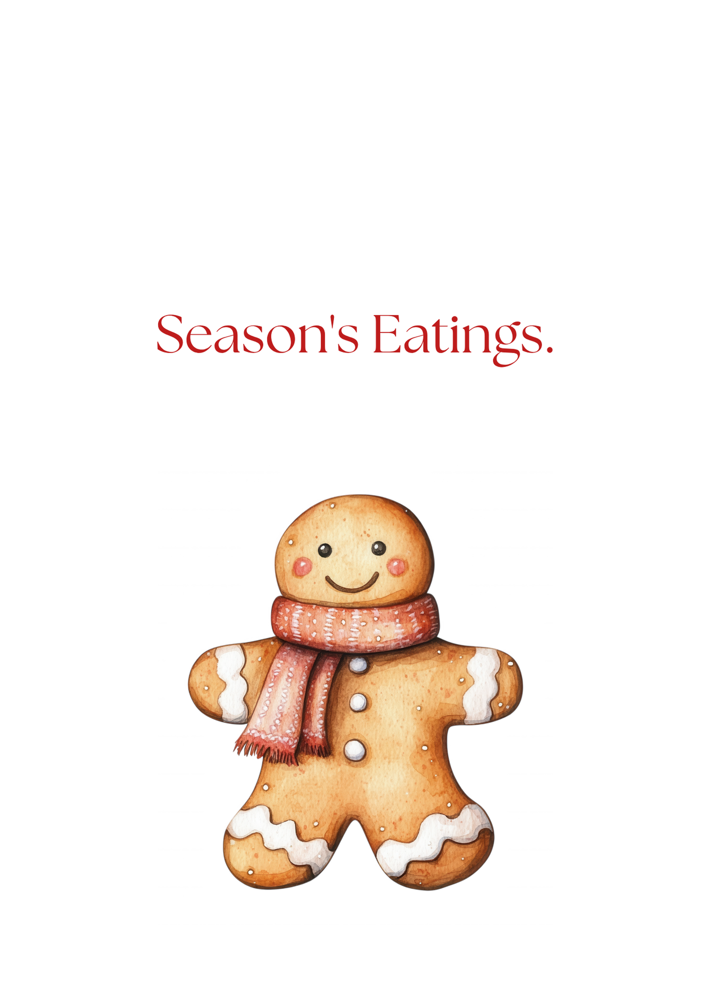Funny Christmas (Food - Set 2) Greeting Card Pack | Set of 5 Holiday Cards | Cute & Cheeky Christmas Cards