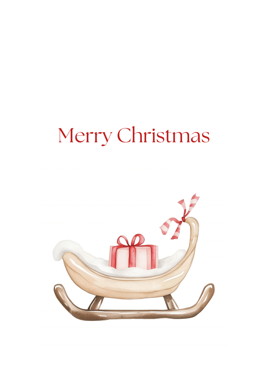 Christmas Cards 5-Pack — 'Merry Christmas' Cozy Holiday Designs