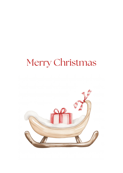 Christmas Cards 5-Pack — 'Merry Christmas' Cozy Holiday Designs